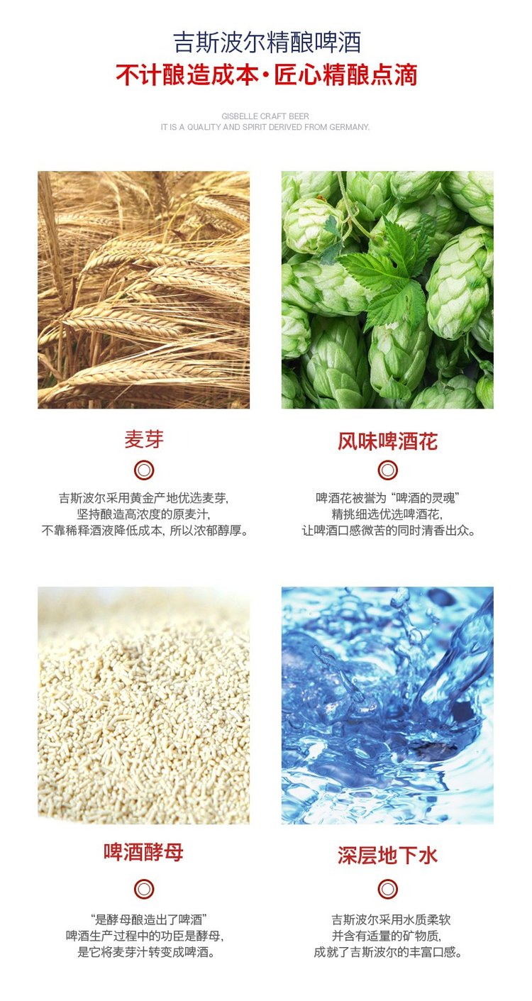 吉斯波尔精酿啤酒1L4罐装礼盒 黄啤黑啤中国红上够意思_00c46bc4.jpg