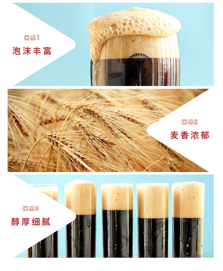 吉斯波尔精酿啤酒1L4罐装礼盒 黄啤黑啤中国红上够意思_50165ecd.jpg